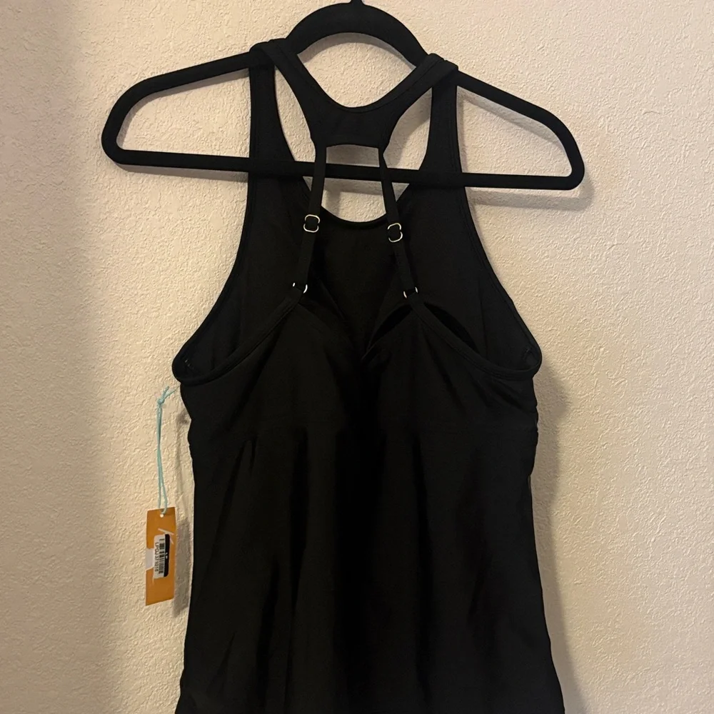 Kona Sol Black Racerback Tank Top - Picture 3 of 4